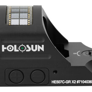 HOLOSUN HE507C X2 GREEN DOT 2MOA DOT W/ 32MOA CIRCLE, MULTI RETICLE