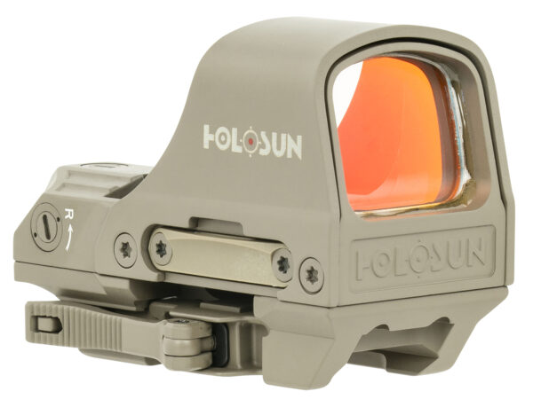 HOLOSUN HS510C RED DOT SIGHT, FDE, 2MOA RED DOT W/ 65MOA CIRCLE RETICLE