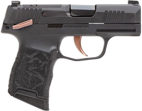 SIG P365 ROSE PACKAGE 380 ACP, 10+1, 3.10" BARREL, W/ MATTE ROSE CONTROLS, OPTICS READY